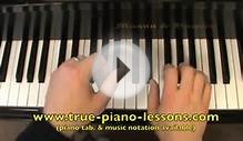 Alouette piano lesson video