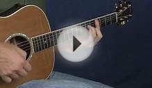 Intermediate acoustic guitar lesson hammer on chord shapes